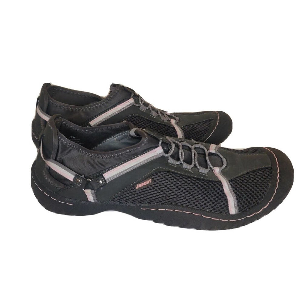 J Sport By Jambu Women's Sandals Water Shoes Slip-on Size 11 Gray Pink.